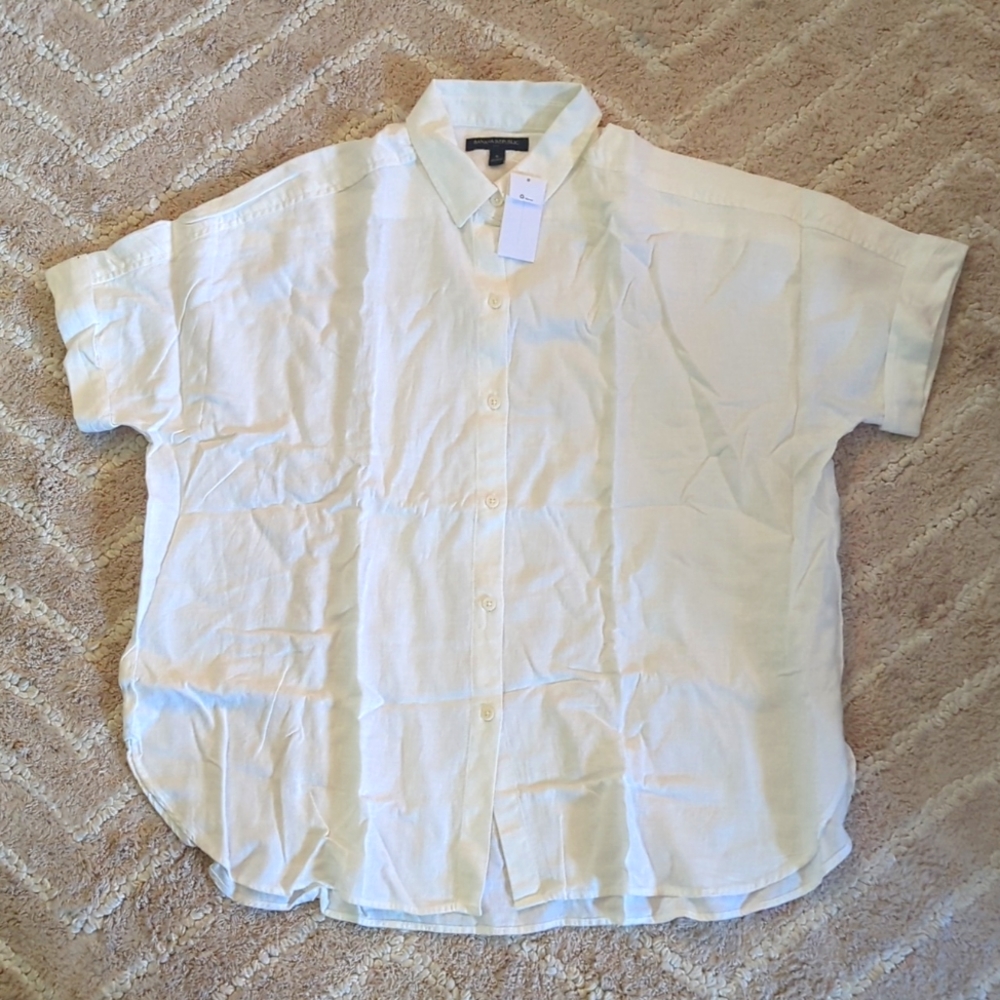 Banana republic casual button up, size S